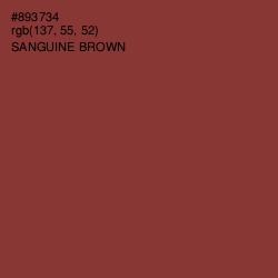 #893734 - Sanguine Brown Color Image